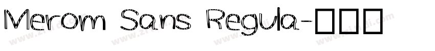 Merom Sans Regula字体转换